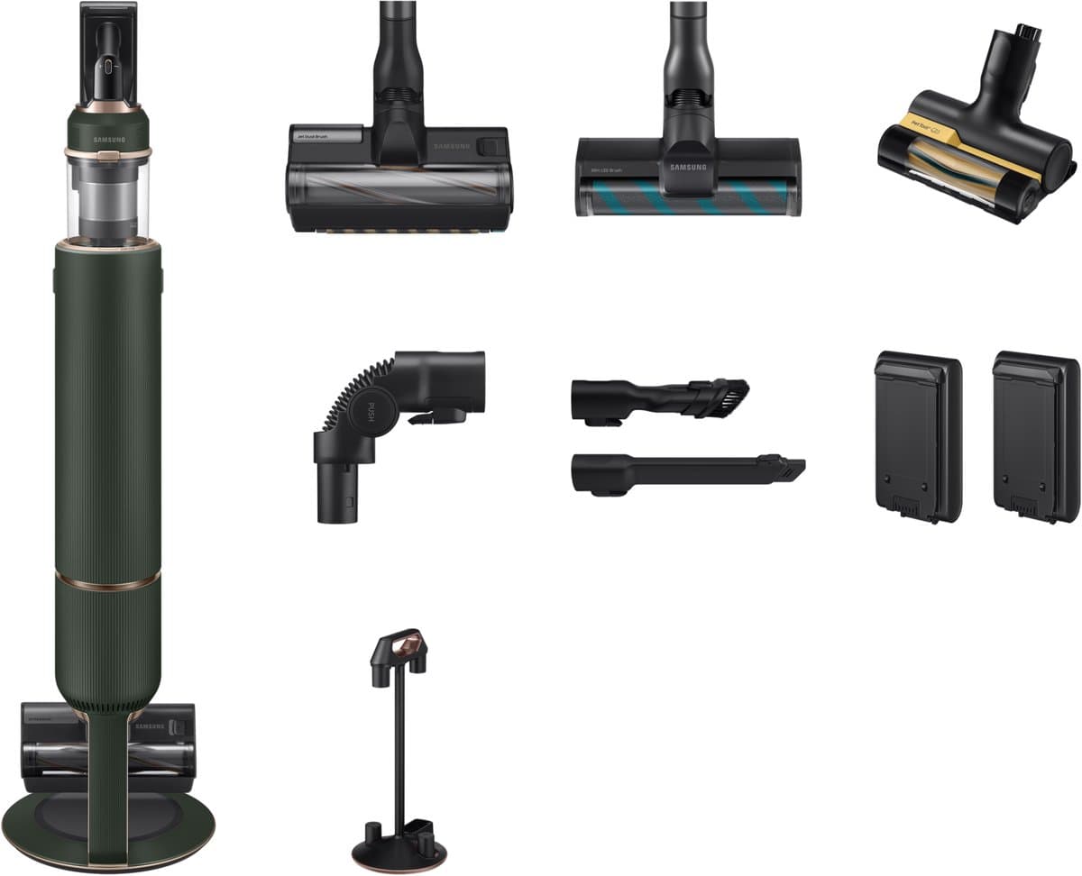 Samsung Bespoke Jet - Steelstofzuiger - 200 Watt - Zakloos - Woody Green - VS20B95943N/WA — afbeelding 1
