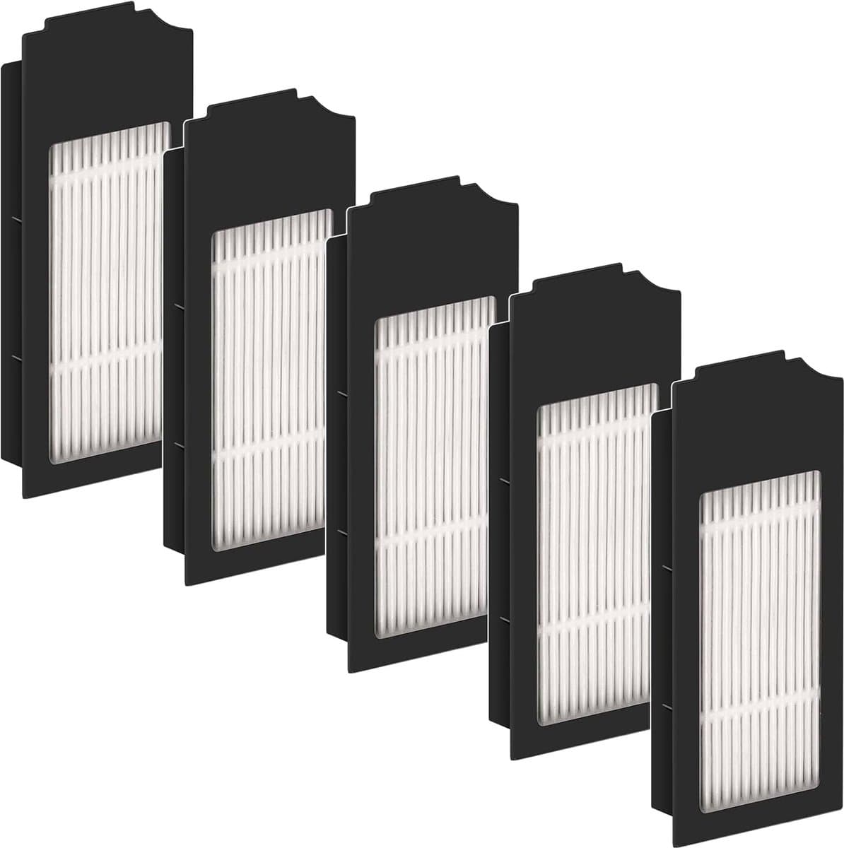 (5 Stuks) N20 Plus HEPA Filter Geschikt voor Robot Stofzuiger Ecovacs DEEBOT N20 Plus/ N20 Pro Plus/ X1 OMNI/ X1 PRO OMNI/ X1 Plus/ T10 OMNI/ T10 TURBO, Robot Stofzuiger Filter Kit — afbeelding 1
