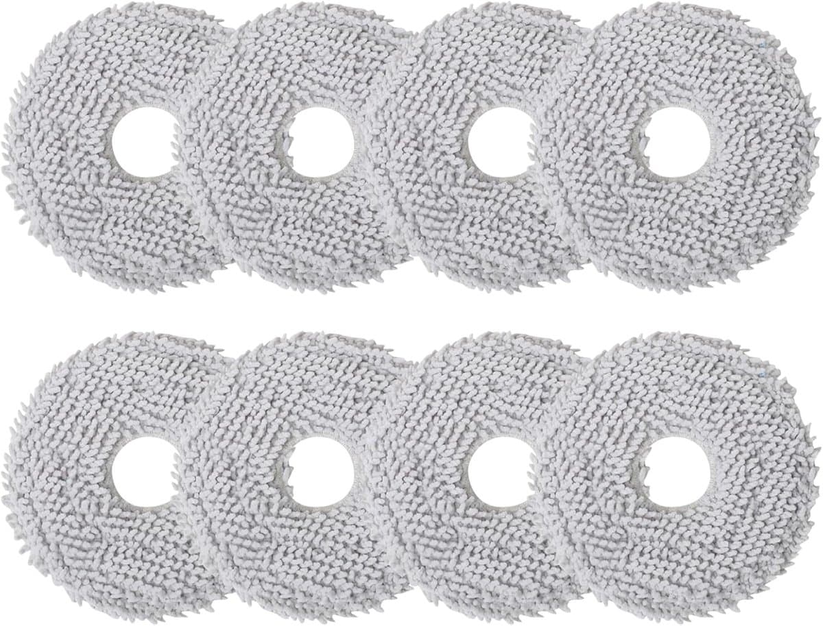 8 doekjes Geschikt voor Ecovacs Deebot X2/T20/T20e/T30 OMNI, wisserdoeken accessoires voor Xiaomi X20/X10+ Plus, voor T30S Pro/Combo, Dreame L10s/L10/L20/X40/L40 Ultra robotstofzuiger, herbruikbare reservedoek — afbeelding 1