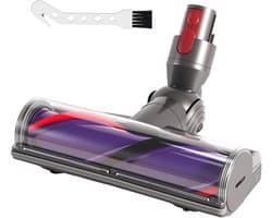 Borstel compatibel met Dyson V7 V8 V10 V11 V15 Gen5 met rubberen wielen voor laagpolige tapijten en harde vloeren