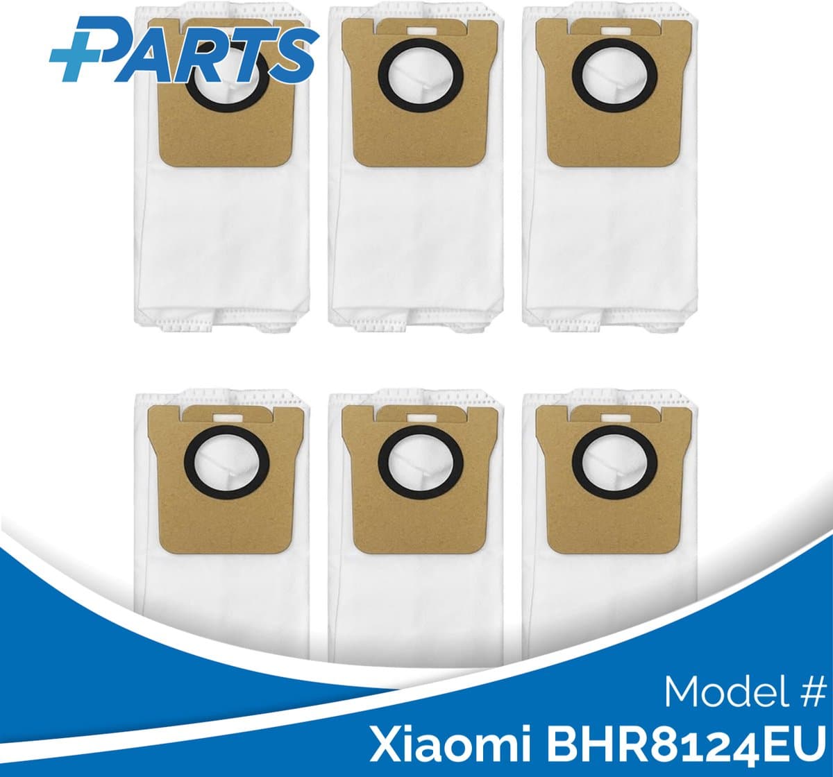 Xiaomi BHR8124EU Stofzakken (6 Stuks, Plus.Parts® alternatief voor BHR6560GL) — afbeelding 1
