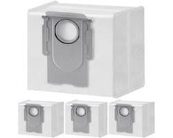 4x Stofzuigerzakken geschikt voor Roborock Q10 S5 / Q10 S5+ / Q10 X5 / Q10 X5+