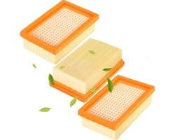 3 Stuks Voor KäRcher Stofzuigerfilterset - Filter Voor Stofzuiger -Vlakfilter voor KäRcher Wd4/Wd5/Wd6/Mv4/Mv5/Mv6 Vlakfilter