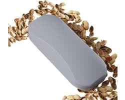 Tafelschraper Kruimelborstel - Handreiniger Vuil - Snel Kruimels Verwijderen - Ergonomische Handgreep - 19.8 cm Lengte - Grijs