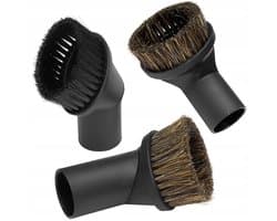 3x Universele Stofzuigerborstel 35mm - Natuurlijk & Synthetisch Haar