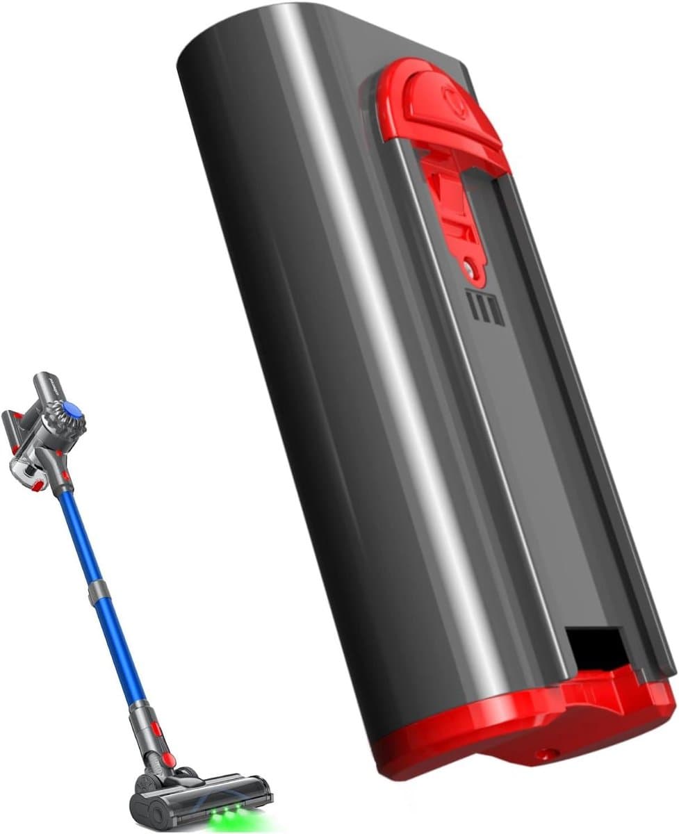 Reserveaccu Stofzuiger - Accu Vervangen - Draadloos Stofzuigen - Compatibel met CJ-C12D-1 - 13 x 18 x 4 cm - Zwart — afbeelding 1