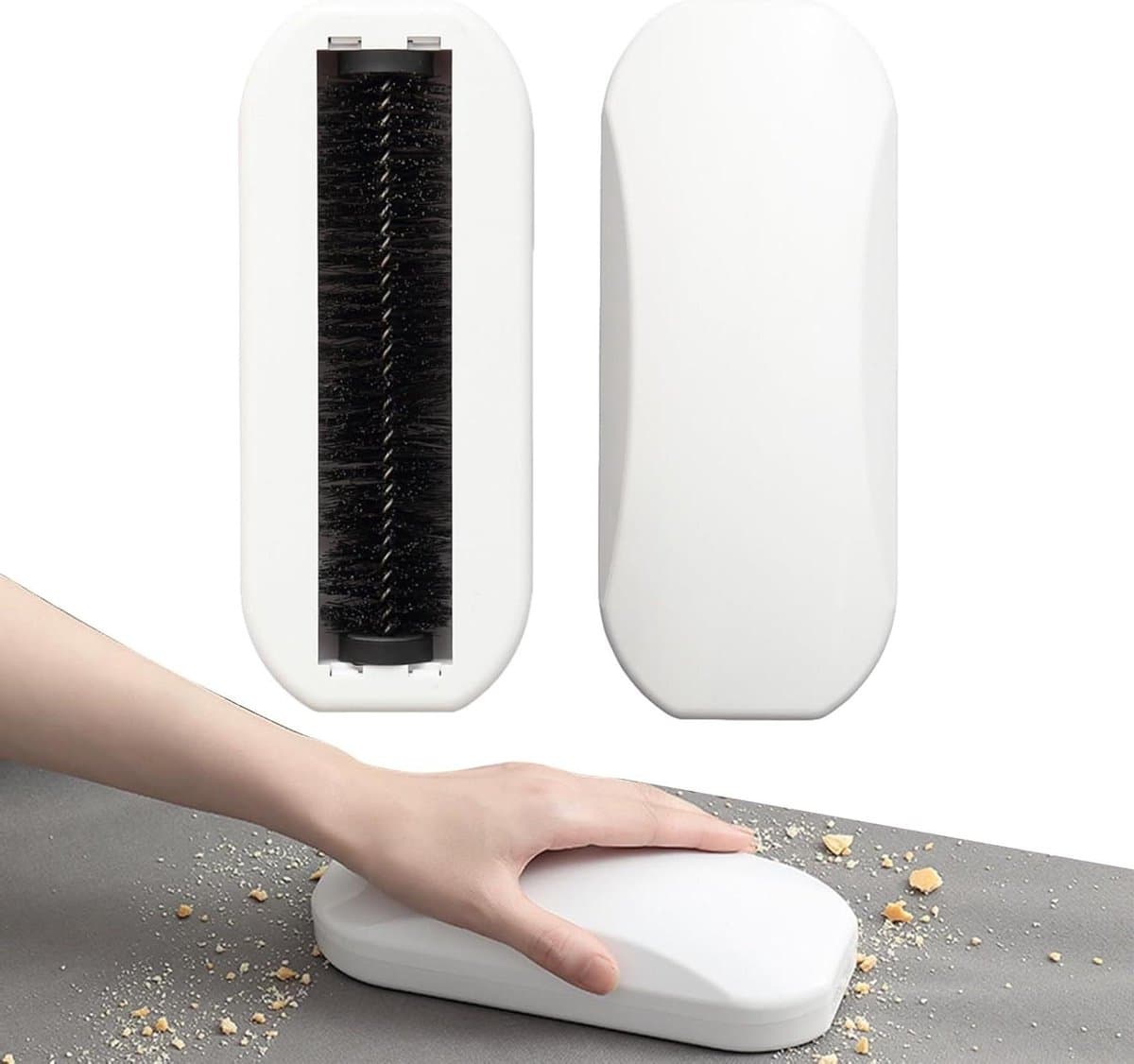Tafelborstels voor kruimels, handheld puin cratcher - tafel kruimelvanger | voor thuis slaapkamer autostoel bank bank bed tapijt vloer tegel reizen — afbeelding 1