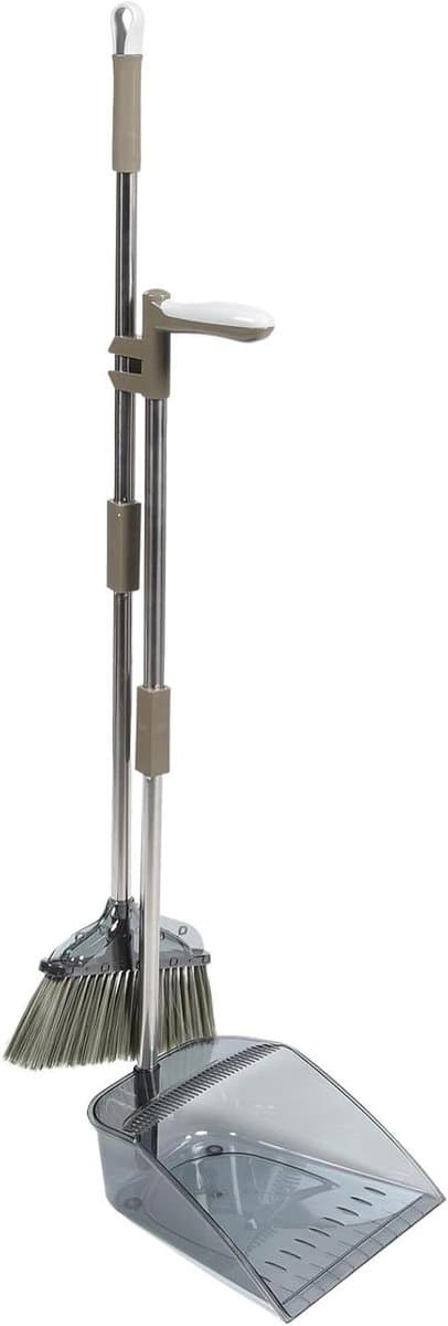 Lange Steel Bezem - Stoffer Set - Huishoudelijk Schoonmaken - Ergonomische Handgreep - 93 cm Bezem - Diverse Kleuren — afbeelding 1