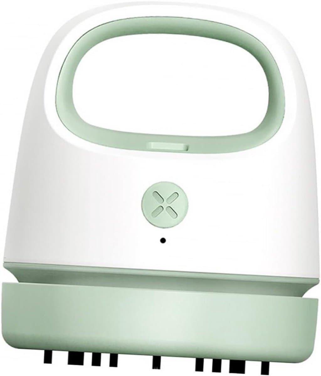 Desktop Stofzuiger - Mini Stofzuiger - Bureau Schoonmaken - Draadloos USB Opladen - 9.9 x 8.6 cm - Groen — afbeelding 1