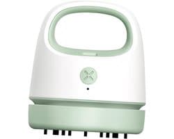 Desktop Stofzuiger - Mini Stofzuiger - Bureau Schoonmaken - Draadloos USB Opladen - 9.9 x 8.6 cm - Groen