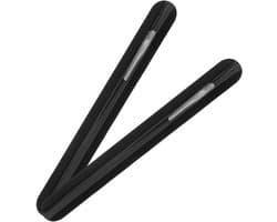 Tafelkruimelverzamelaar - Kruimelveger RVS - Tafels Schoonmaken - Ergonomische Grip - 2 Stuks - Zwart