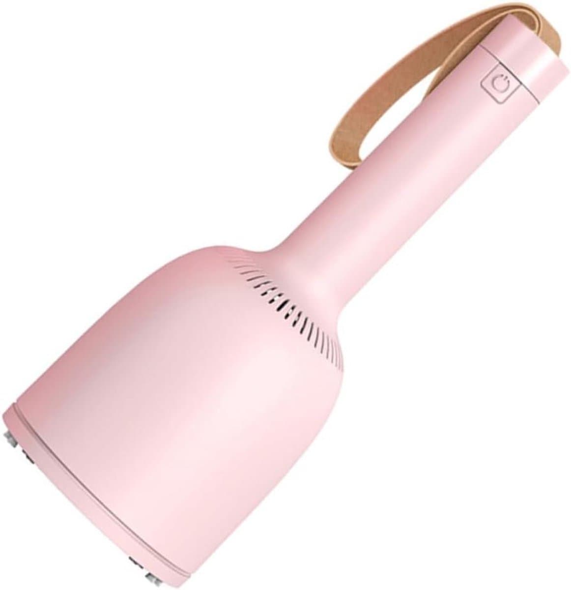 Mini Stofzuiger - Desktopreiniger Handheld - Bureau Schoonmaken - Draadloos Oplaadbaar - 7x7x17.5 cm - Roze — afbeelding 1