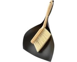 Stoffer en blikset - Kruimelverzamelaar - Snel opruimen - Ergonomisch houten handvat - Compact ontwerp - Niet gespecificeerd