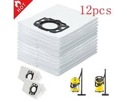 12 stuks fleecefilterzakken Geschikt voor Karcher MV6 MV5 WD5/P WD4 MV4 WD 6 P 6 2.863-006.0