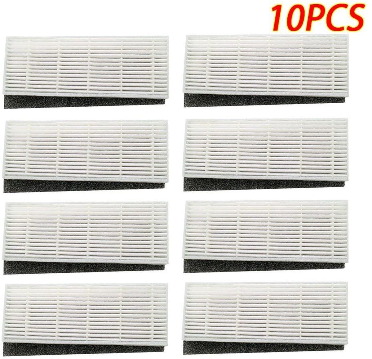 10 stuks HEPA-filters + spons Geschikt voor ILIFE Chuwi Ilife A4 A4S A6 robotstofzuiger — afbeelding 1