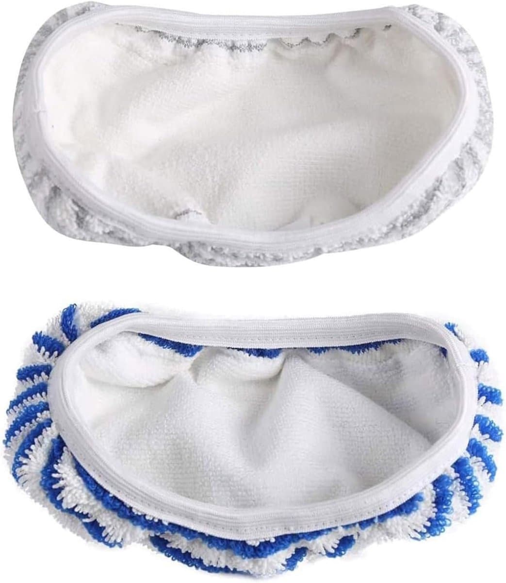 Geschikt voor 2 stuks vervangende dweilpads voor Rowenta Clean & Steam ZR005801/RY7/RY8- microvezeldoeken- herbruikbare dweilpad voor het reinigen en wrijven van vloeren (blauw en grijs - 2 stuks)-Stofzuigeraccessoires — afbeelding 1