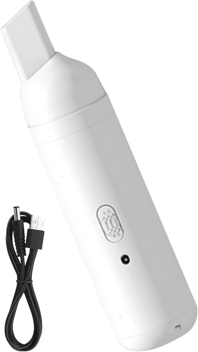 Draadloze handstofzuiger - Draagbare reiniger - Auto en kantoor - USB oplaadbaar - Compact formaat - Wit — afbeelding 1