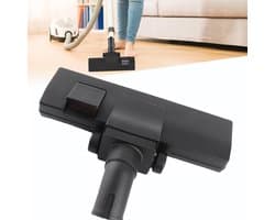 Dailygoods- Vloerborstel 360 Graden Draaibaar - Universele Bevestiging - Geschikt voor Stofzuiger met 32 mm Binnendiameter - Duurzaam Kunststof - Geschikt voor Tapijten en Harde Vloeren - Stofzuigerborstel