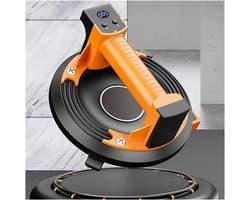 Vacuüm Zuignap - Glaslifter Zuiger - Materiaal Verplaatsen - Krachtige Borstelloze Motor - 20cm Diameter - Zwart Oranje