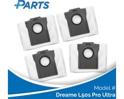 Dreame L50s Pro Ultra Stofzakken (4 Stuks, Plus.Parts® alternatief voor RDB8)