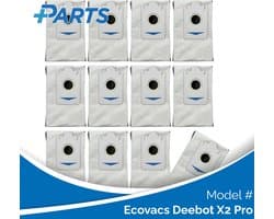 Ecovacs Deebot X2 Pro Stofzakken (12 Stuks, Plus.Parts® alternatief voor DDB030025)