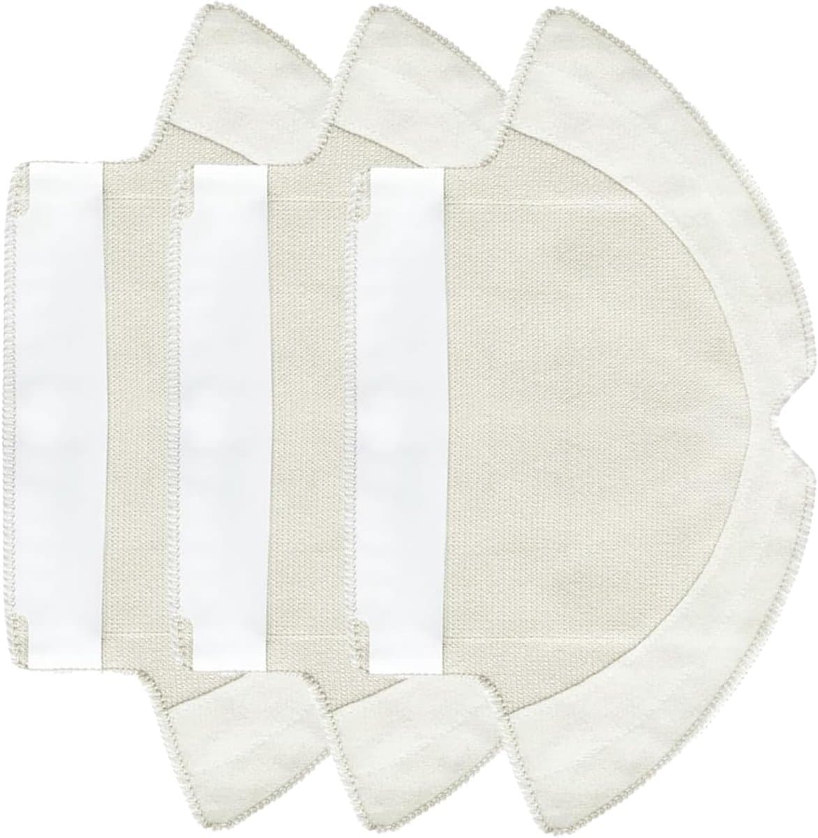 Geschikt voor Set van 3 wasbare dweilen voor de Tefal Rowenta X-plorer Serie 75 RG7687 stofzuiger-Stofzuigeraccessoires — afbeelding 1