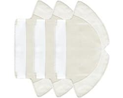 Geschikt voor Set van 3 wasbare dweilen voor de Tefal Rowenta X-plorer Serie 75 RG7687 stofzuiger-Stofzuigeraccessoires