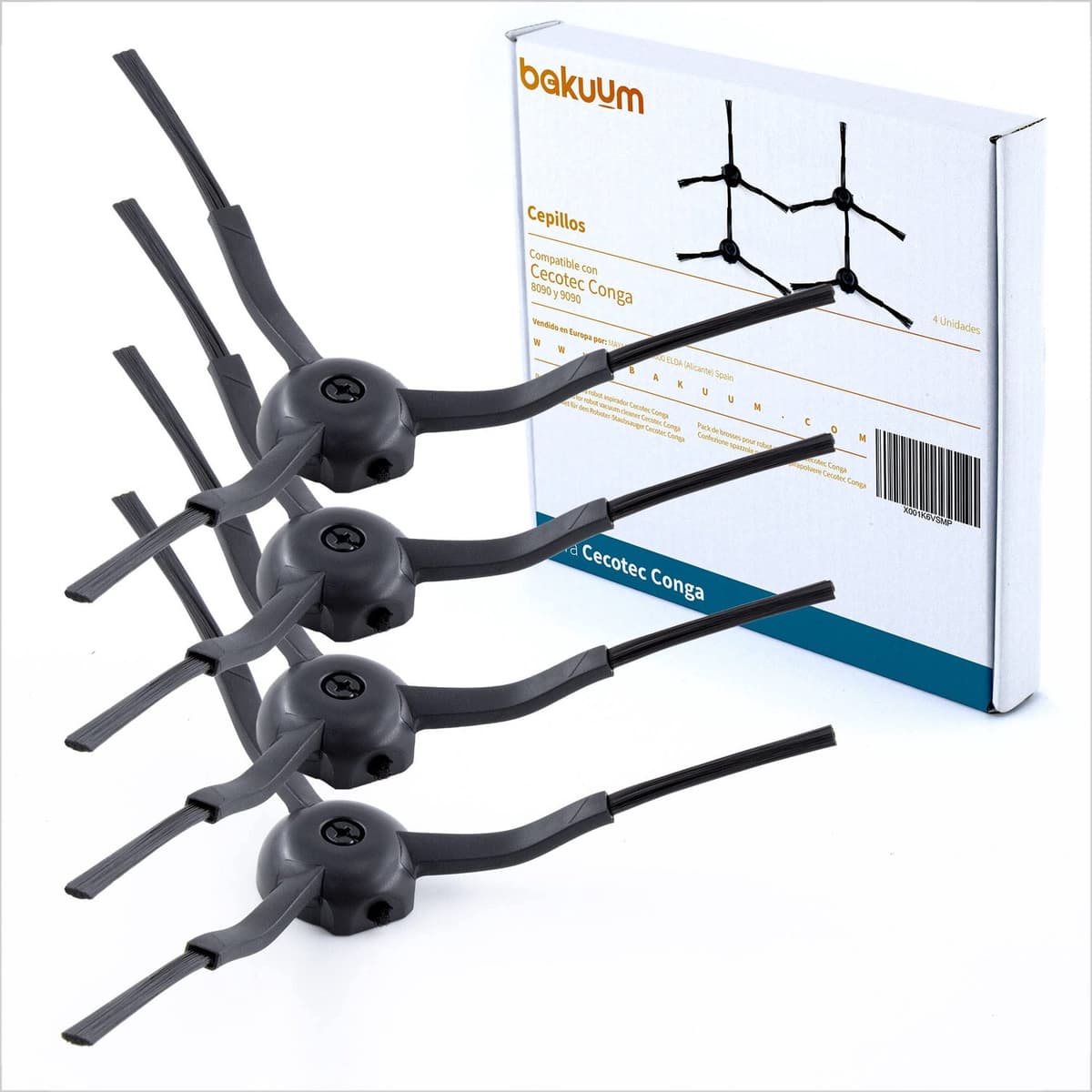 Borstelset voor robotstofzuiger - 4 stuks — afbeelding 1