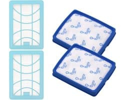 4-delige filterset voor Philips PowerPro Expert 7000-serie FC9747/9741 - Model: FC8003/01 - Philips stofzuigeraccessoires - Filterset - 4-delige set