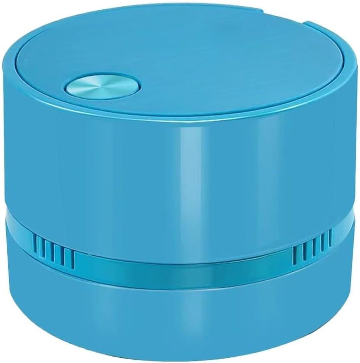 Mini Stofzuiger - Desktop Reiniger - Bureau Schoonmaken - Hoge Zuigkracht - 10 x 10 x 5 cm - Blauw — afbeelding 1