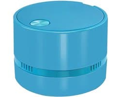 Mini Stofzuiger - Desktop Reiniger - Bureau Schoonmaken - Hoge Zuigkracht - 10 x 10 x 5 cm - Blauw