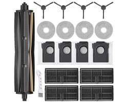 Accessoireset voor Dreame L40 Ultra AE/L10s Ultra Gen 2/L10s Pro Ultra Heat/X30 Ultra/Mova E30 Ultra, 1 TriCut-hoofdborstel, 4 stofzakken, 4 zijborstels, 4 filters, 4 dweilen