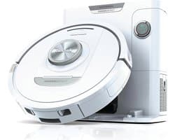 Shark PowerDetect Robotstofzuiger met Leeg/Laadstation - Uitgebreide 360° Laser Navigatie - Met App en Anti-Geurtechnologie - Voor Huisdieren - AV2820VEEUWH