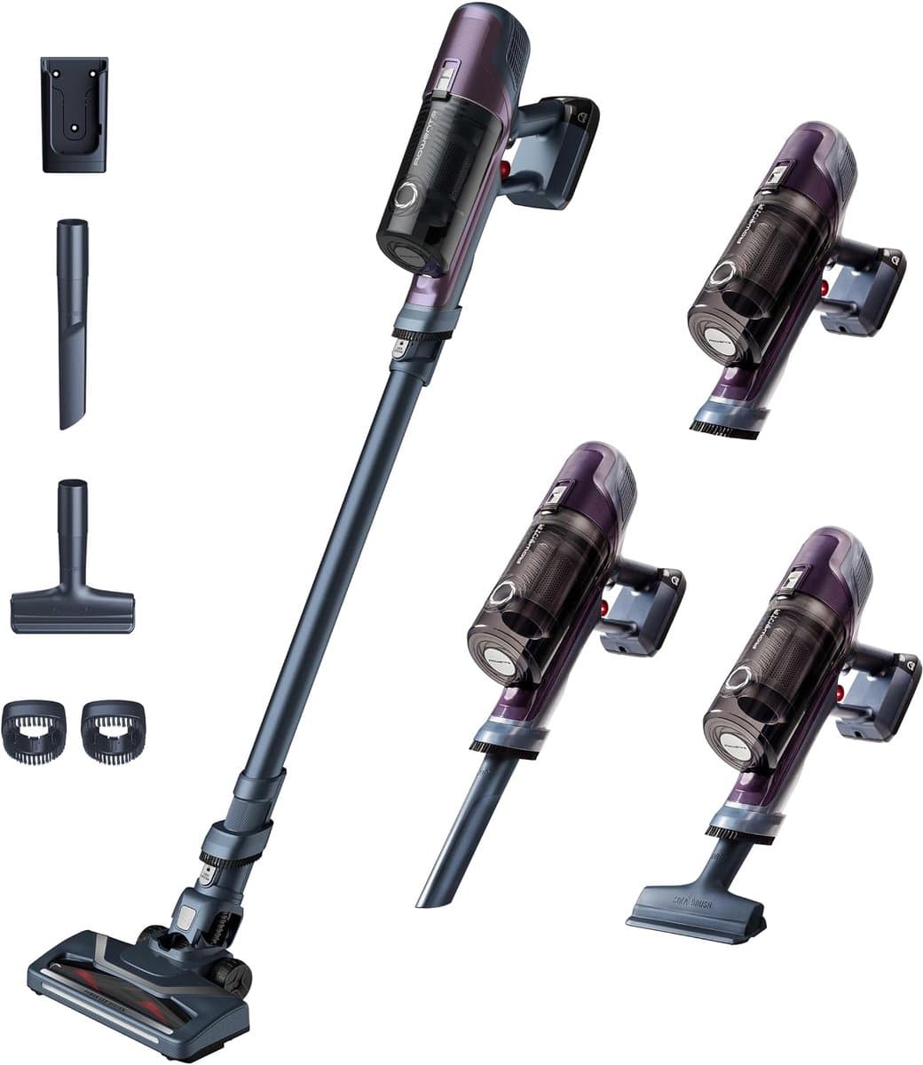 Steelstofzuiger Draadloos met LED Vloerzuigmond – Lichtgewicht Accustofzuiger – 45 Min Accuduur – 18V – 0,55L Stofreservoir — afbeelding 1