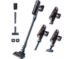 Steelstofzuiger Draadloos met LED Vloerzuigmond – Lichtgewicht Accustofzuiger – 45 Min Accuduur – 18V – 0,55L Stofreservoir
