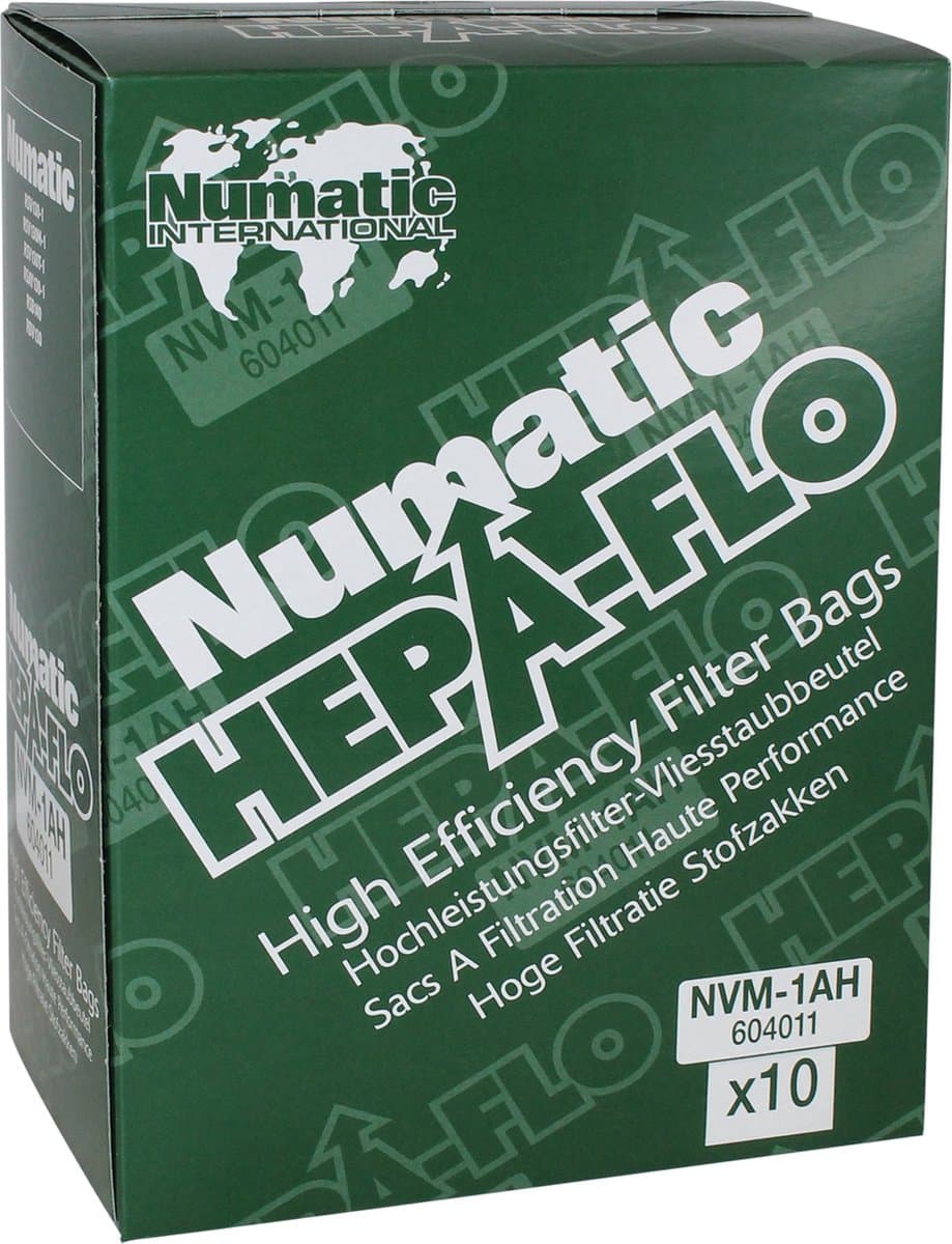 Numatic NVM-1AH HEPA stofzuigerzakken - 6 liter - 10 stuks — afbeelding 1