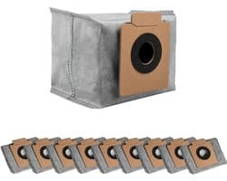 10 stofzakken voor Eufy Clean X8 Pro / X10 Pro Omni robotstofzuiger, geschikt voor zelfreinigend station, vervangende zak, accessoires, stofzuigerzakken, reserveonderdelen