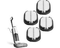 Allecto Plus - Efficiënte Deeltjesfilter Set voor Stofzuiger - 4 Stuks - Vloer One S5 Extra Filter Kit - Compatibel met Tineco 2.0 Slim - Hoge Zuiveringsgraad - Commercieel Gebruik
