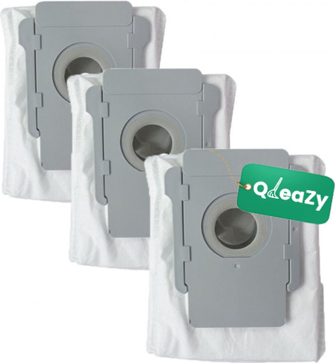 3x stofzuiger zakken geschikt voor iRobot Roomba i7+ S9+ J9+ j7+ plus E5 E6 wegwerpbaar robot stofzuiger | QleaZy — afbeelding 1