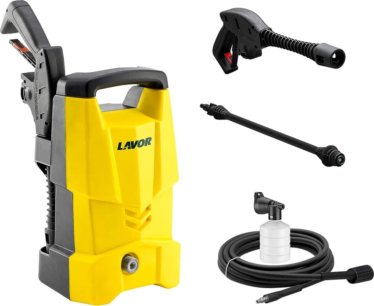 Lavor One 120 Idropulitrice Ad Acqua Fredda 120 Bar 1700W Giallo — afbeelding 1