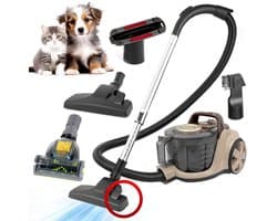 AG Stofzuiger Zonder Zak - Stofzuigers - Vacuum Cleaner Zakloos - Geschikt Voor Dierenharen - Sterke Zuigkracht - HEPA Filter - Compact, Licht & Krachtig - Gemakkelijk Schoon Te Maken - Champagne Edition