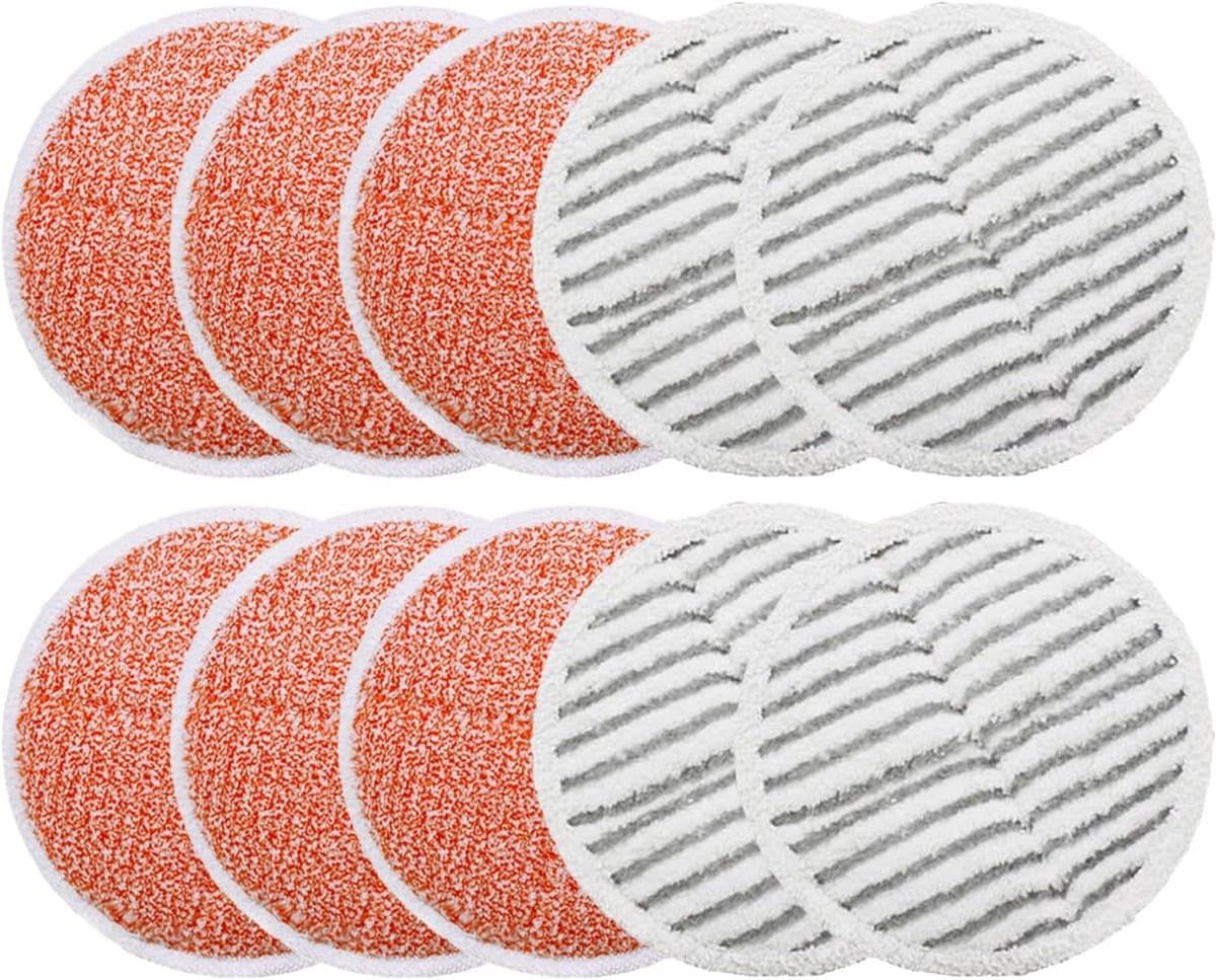 10-pack vervangende stoomveegpads Gescht voor Bissell Spinwave 2039A 2124-6 zwaar schuurpad, 4 schuurpads — afbeelding 1