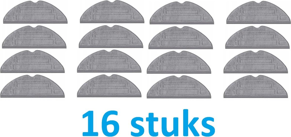 16 x Mop - Dweildoek compatibel met Roborock S7 Maxv / S8 / S8 + / S8 Pro Ultra - beste kwaliteit vervangingen — afbeelding 1