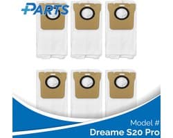 Dreame S20 Pro Stofzakken (6 Stuks, Plus.Parts® alternatief voor RDB3)