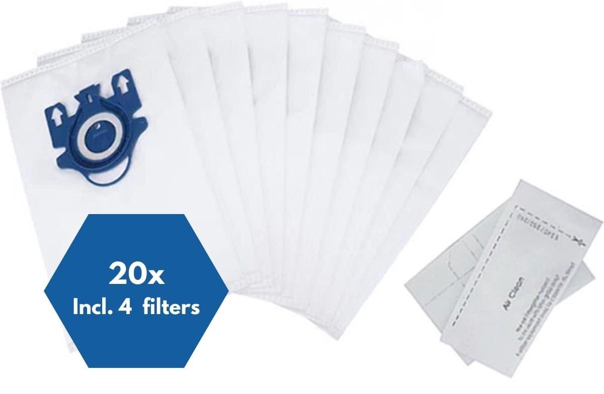 StrongFlow stofzuigerzakken 20x - Geschikt voor Miele Complete C3 /C2 - Hyclean 3d efficiency GN - GN -Incl. 4 Filters - Cat and Dog - En meer — afbeelding 1