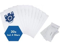 StrongFlow stofzuigerzakken 20x - Geschikt voor Miele Complete C3 /C2 - Hyclean 3d efficiency GN - GN -Incl. 4 Filters - Cat and Dog - En meer
