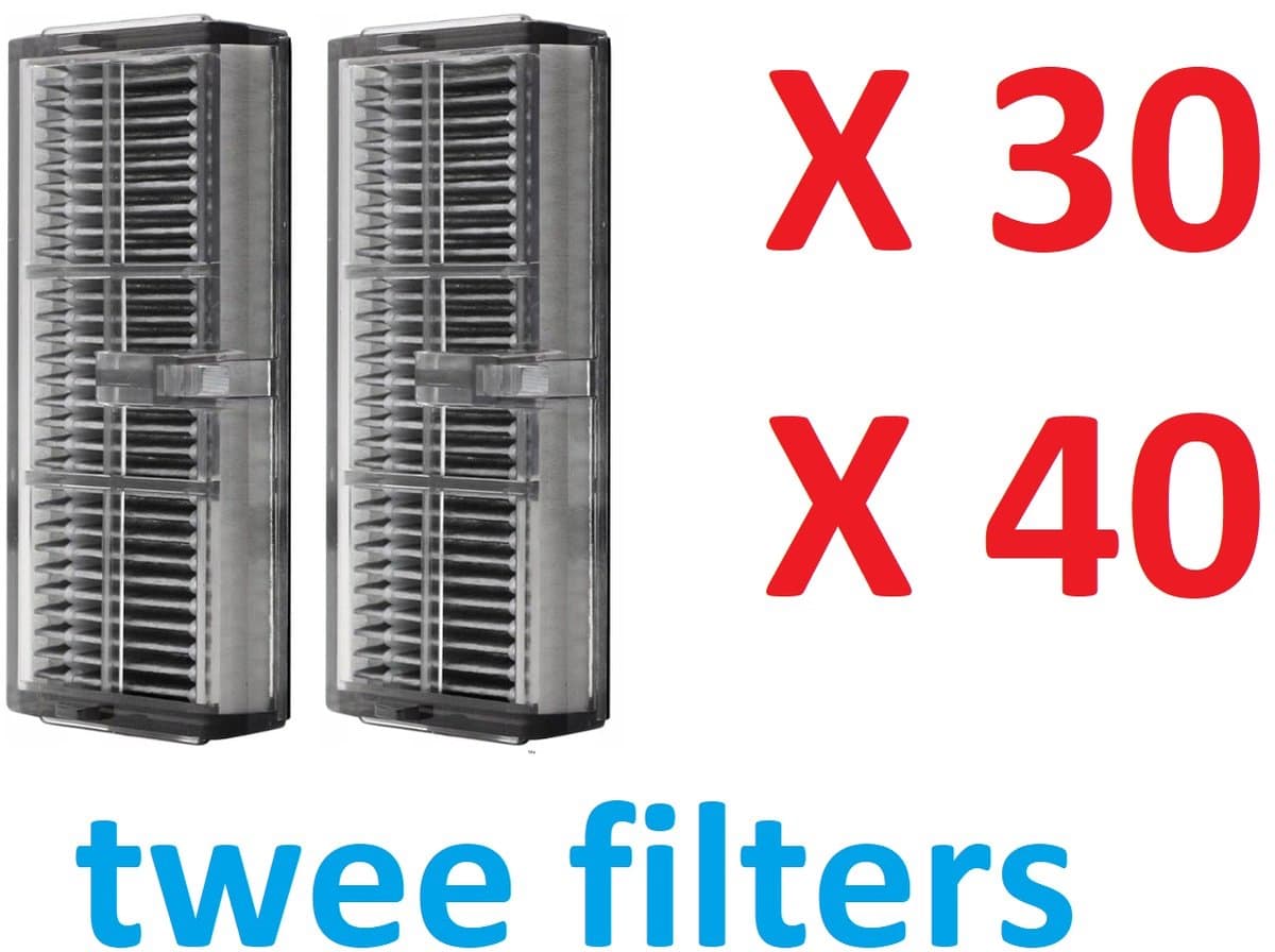 HEPA-filter set van 2 stuks compatibel met Dreame X30 / X40 stofzuiger - een hoogwaardig vervangingsfilter verbetert de luchtkwaliteit in je huis en zorgt voor een betere frisse lucht en een gezondere leefomgeving — afbeelding 1