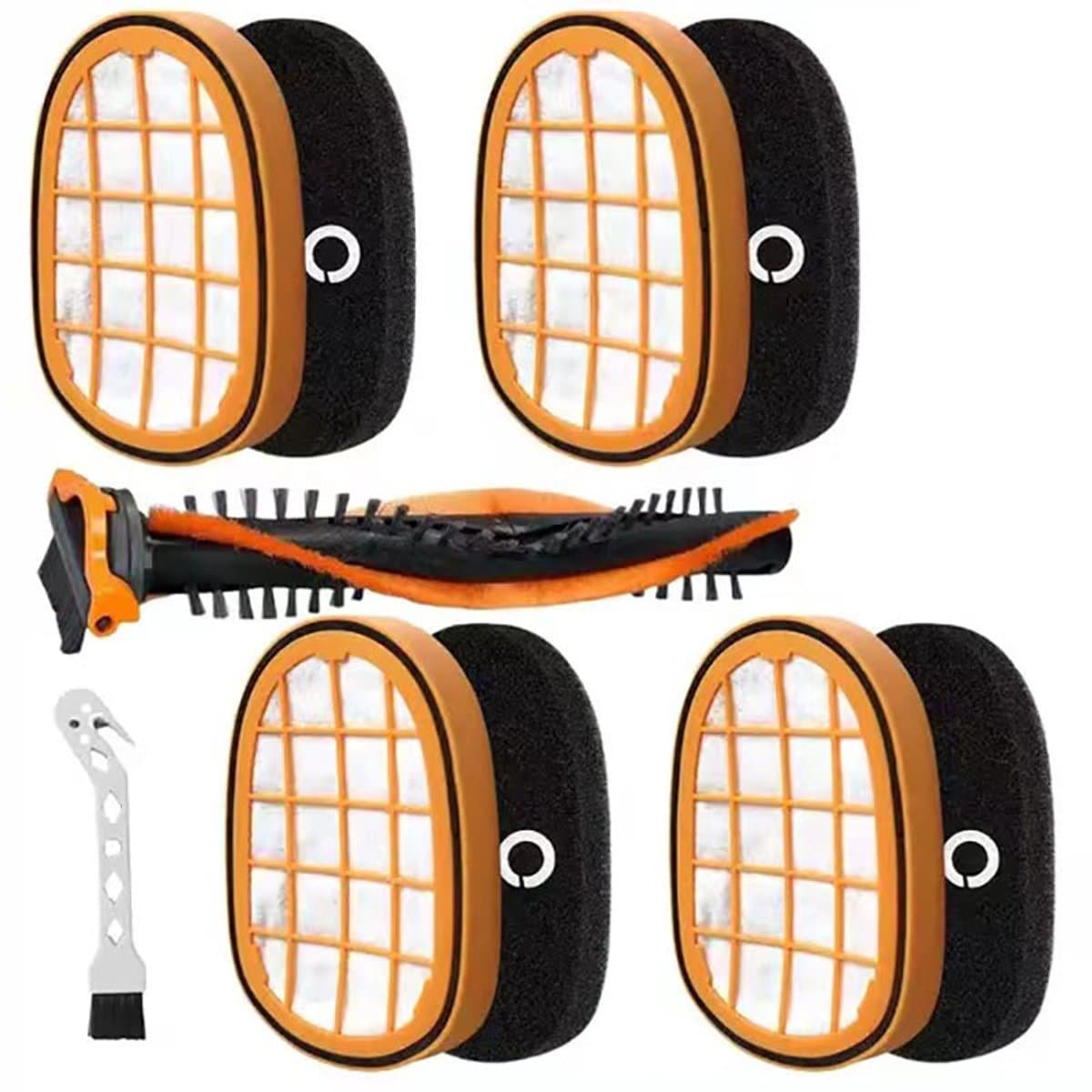 Onderdelen geschikt voor Philips Speedpro Max - Aqua - Filter - Stofzuigeraccessoires - Filterkussens - Stofzuiger onderdeel - Rolborstel - 6-delige set — afbeelding 1