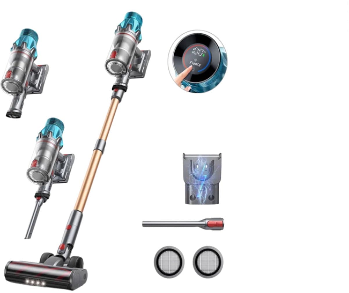 Steelstofzuiger - Stofzuiger - Draadloze - Vacuum Cleaner - 550W - 45kPa Zuigkracht - LED Touchscreen – Tot 60 Min Gebruiksduur – Brushless Motor — afbeelding 1