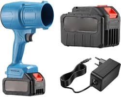 Draagbare Luchtstof - Accu Bladblazer - Snel Schoonmaken - Krachtige Accu - 6000mAh - Blauw